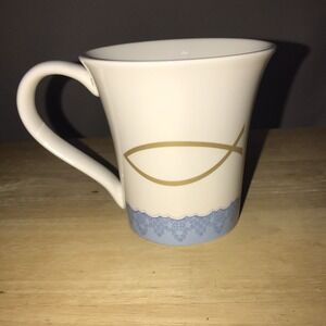 Russ Psalm 118:24 Bible Verse Coffee Mug This Is The Day Fish Blue